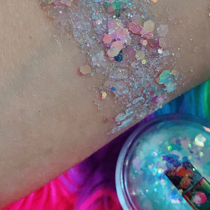 Inked Doll Cosmetics - MINT CRYSTALS  Chunky GlamDoll Glitter