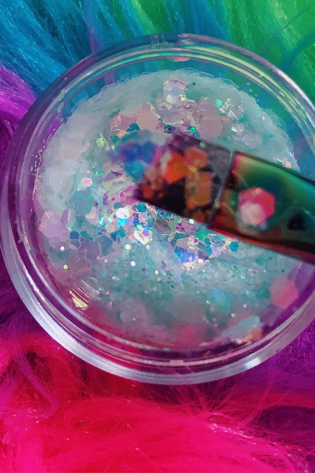Inked Doll Cosmetics - MINT CRYSTALS  Chunky GlamDoll Glitter