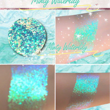 Inked Doll Cosmetics - MINTY WATERLILY *LMT EDT* Summer Festival Pressed Glitter