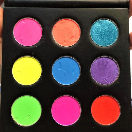 Inked Doll Cosmetics - ISSA MOOD!! 9 PC MINI *BLACKLIGHT* NEON PALETTE