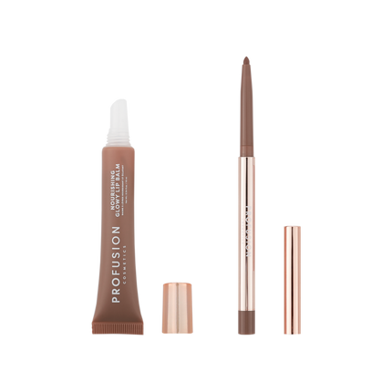 Profusion Cosmetics - Lip Treat Duo Soft Matte Creamy Lip Liner & Nourishing Glowy Lip Balm