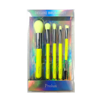 Prolux Cosmetics - Deluxe 5 Piece Neon Brush Set