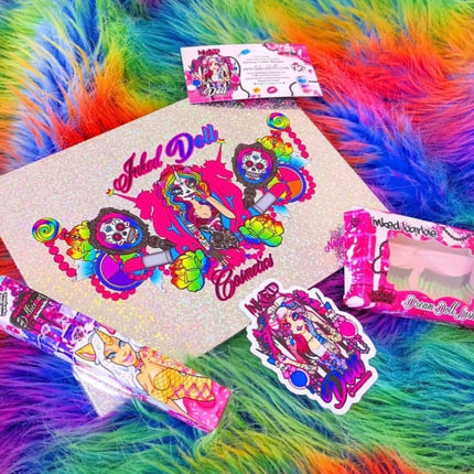 Inked Doll Cosmetics - NEON LIGHTS (24PC) *BLACKLIGHT!* Pigment/Glitter Pallete!