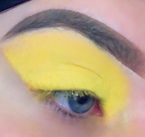 Inked Doll Cosmetics - NXT LVL LEMON! (Bright Yellow) PRESSED EYESHADOW SINGLE