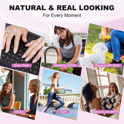 Nail Pop Studio - Chrome Edge Square Nails - Press On Nails | Long Lasting & Reusable