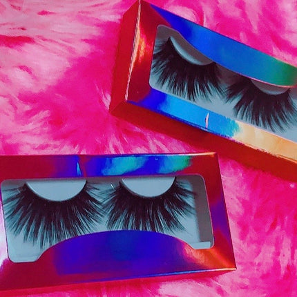 Inked Doll Cosmetics - #$NOBBY 3D DreamDoll Lashes *PINK HOLOGRAPHIC* Case