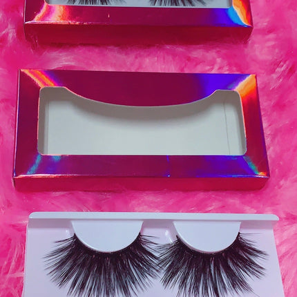 Inked Doll Cosmetics - #$NOBBY 3D DreamDoll Lashes *PINK HOLOGRAPHIC* Case