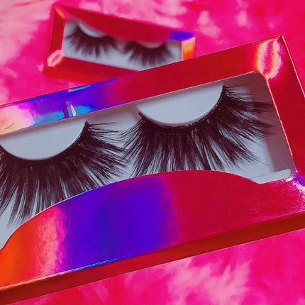 Inked Doll Cosmetics - #$NOBBY 3D DreamDoll Lashes *PINK HOLOGRAPHIC* Case