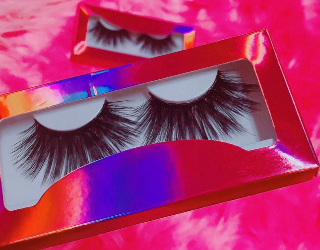 Inked Doll Cosmetics - #$NOBBY 3D DreamDoll Lashes *PINK HOLOGRAPHIC* Case