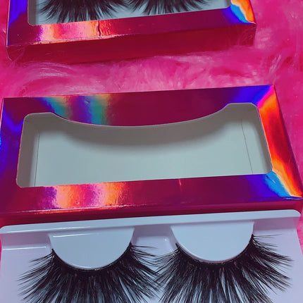 Inked Doll Cosmetics - #$NOBBY 3D DreamDoll Lashes *PINK HOLOGRAPHIC* Case
