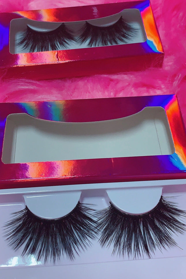 Inked Doll Cosmetics - #$NOBBY 3D DreamDoll Lashes *PINK HOLOGRAPHIC* Case