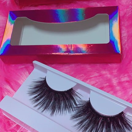 Inked Doll Cosmetics - #$NOBBY 3D DreamDoll Lashes *PINK HOLOGRAPHIC* Case