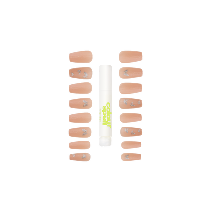 Press On Nails & Glue -Nude