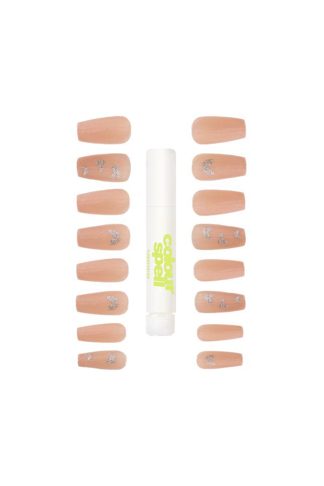 Press On Nails & Glue -Nude