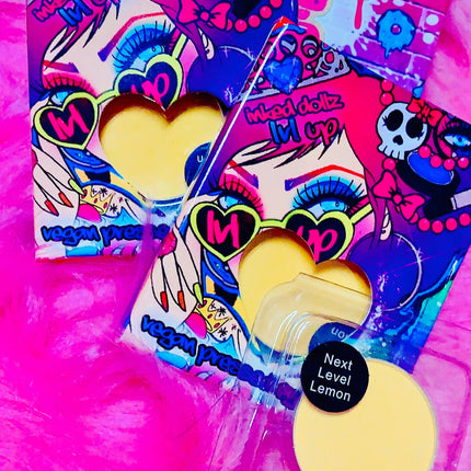 Inked Doll Cosmetics - NXT LVL LEMON! (Bright Yellow) PRESSED EYESHADOW SINGLE