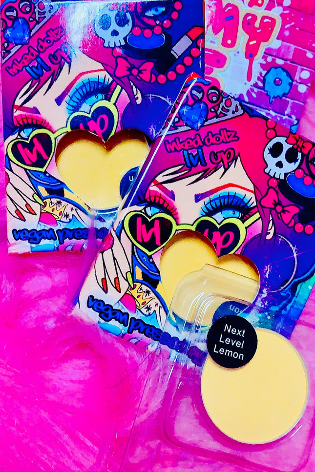 Inked Doll Cosmetics - NXT LVL LEMON! (Bright Yellow) PRESSED EYESHADOW SINGLE