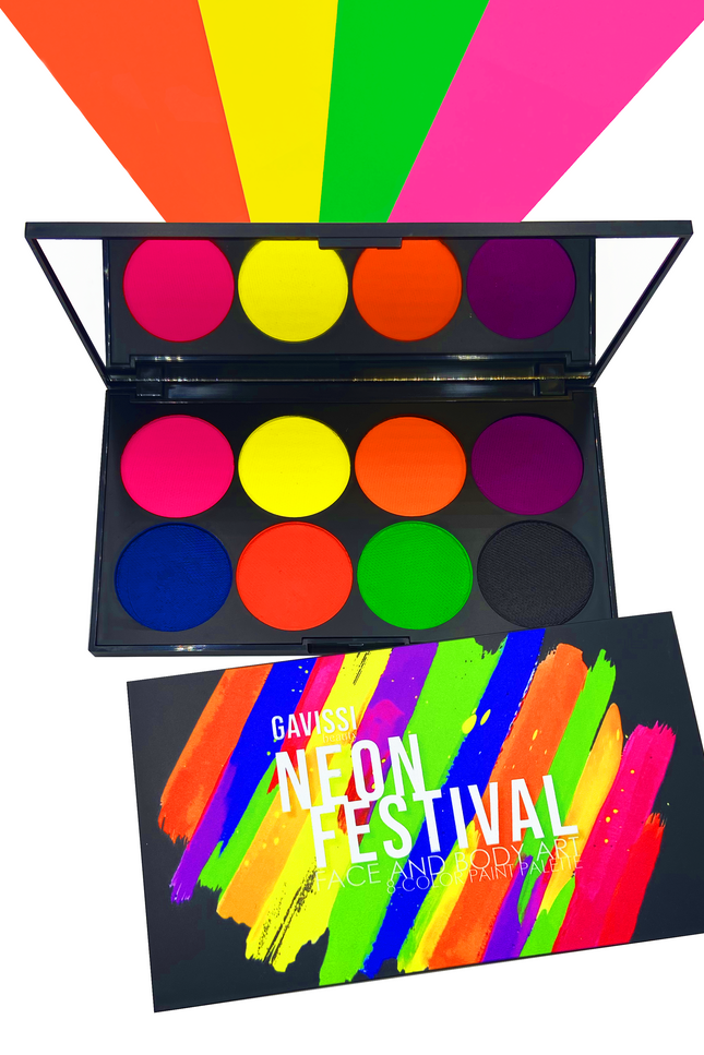 Gavissi Beauty - NEON FESTIVAL UV PAINT PALETTE