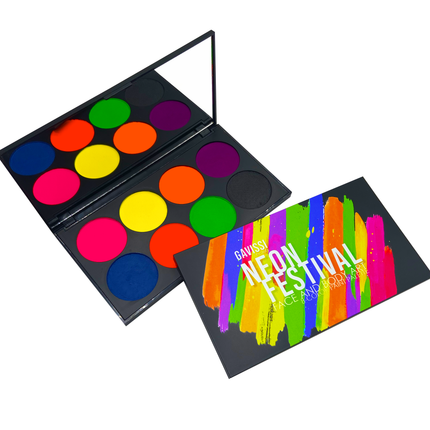 Gavissi Beauty - NEON FESTIVAL UV PAINT PALETTE