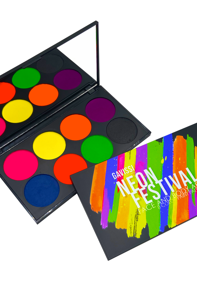 Gavissi Beauty - NEON FESTIVAL UV PAINT PALETTE