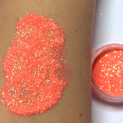 Inked Doll Cosmetics - NEON SHERBERT *UV* Iridescent (Orange) Glamdoll Glitter