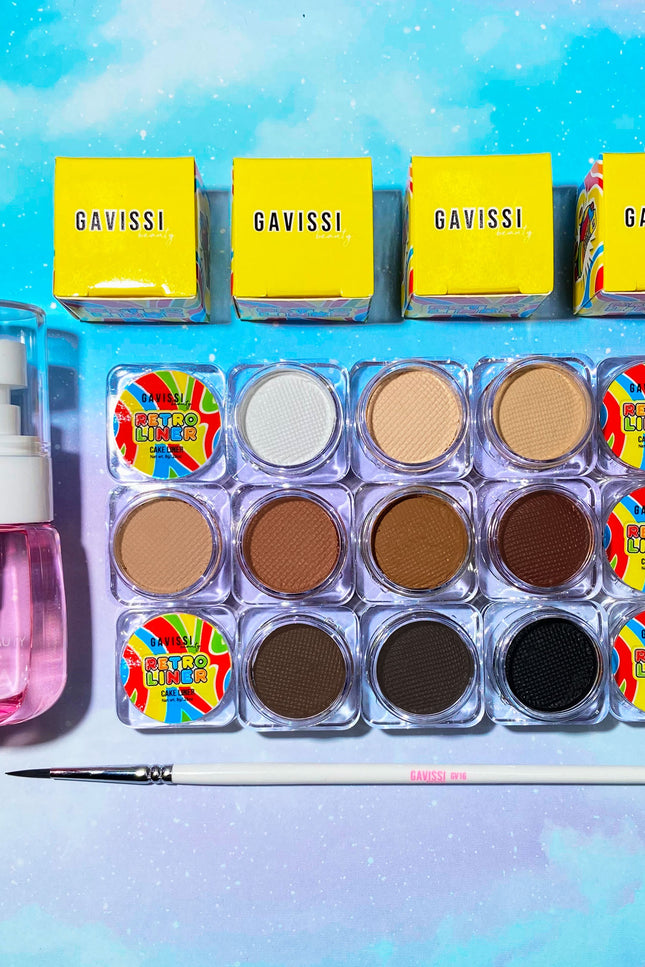 Gavissi Beauty - NEUTRALS BUNDLE: 10 LINERS + BRUSH + SPRAY BOTTLE