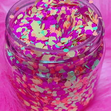 Inked Doll Cosmetics - "NOCTURNAL HORIZON" *UV/BlackLight* Festival FunFetti