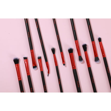 Prolux Cosmetics - Deluxe Red Makeup Brush Set