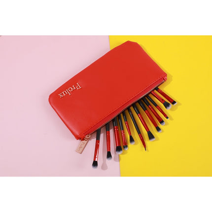 Prolux Cosmetics - Deluxe Red Makeup Brush Set