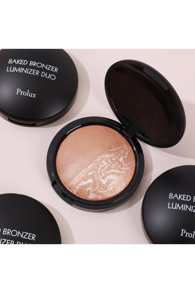 Prolux Cosmetics - Baked Bronzer Luminizer Duo