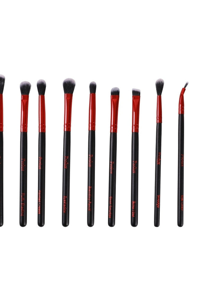 Prolux Cosmetics - Deluxe Red Makeup Brush Set