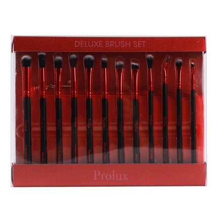 Prolux Cosmetics - Deluxe Red Makeup Brush Set