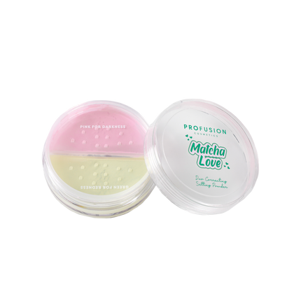 Profusion Cosmetics - Matcha Love Correcting Powder & Kabuki Brush