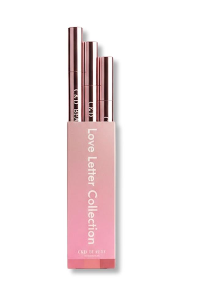 C&D Beauty - The Love Letter Collection - Peel-Off Lip Stain Trio