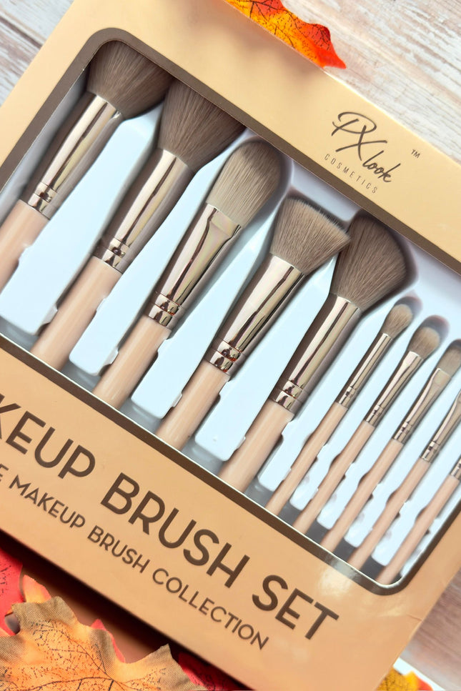 Prolux Cosmetics - Makeup Brush Set - 10 Piece Makeup Brush Collection
