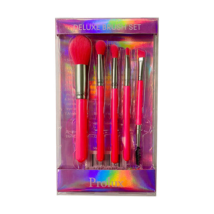 Prolux Cosmetics - Deluxe 5 Piece Neon Brush Set