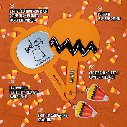 Profusion Cosmetics - Peanuts Halloween| Hello Great Pumpkin Handheld Mirror