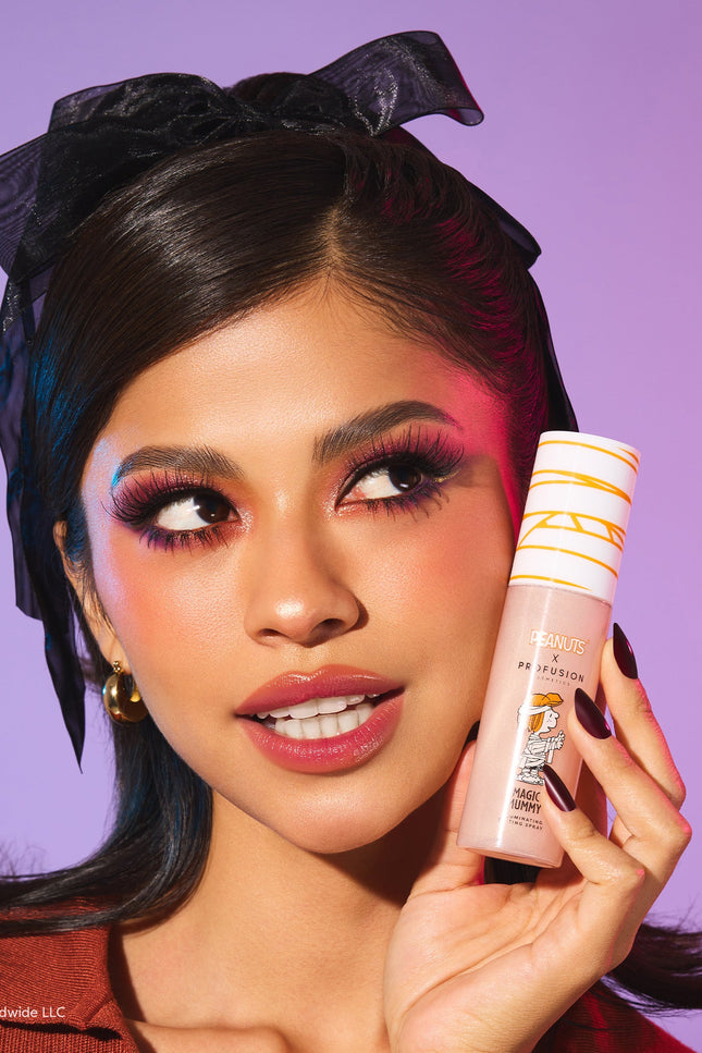 Profusion Cosmetics - Peanuts Halloween | Magic Mummy Illuminating Face Primer & Setting Spray Set