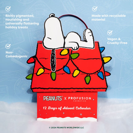 Profusion Cosmetics - Peanuts Holiday | 12 Days of Advent Calendar