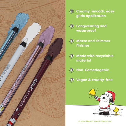 Profusion Cosmetics - Peanuts Holiday | Fa la la la liners Eyeliner Pencil Set