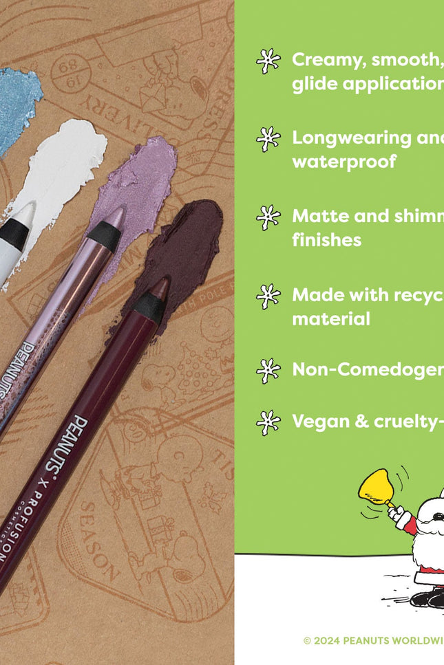 Profusion Cosmetics - Peanuts Holiday | Fa la la la liners Eyeliner Pencil Set