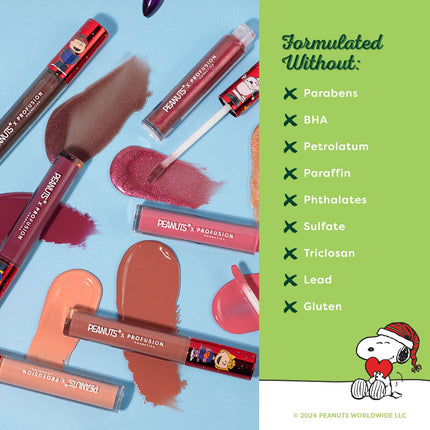 Profusion Cosmetics - Peanuts Holiday | The Joy of Giving 7PC Lip Gloss Set