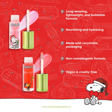 Profusion Cosmetics - Peanuts Holiday | Warm Wishes Nourishing Lip Oil Duo
