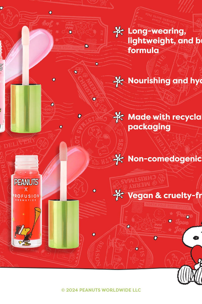 Profusion Cosmetics - Peanuts Holiday | Warm Wishes Nourishing Lip Oil Duo