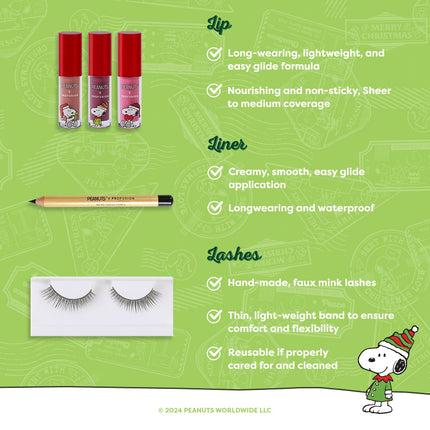 Profusion Cosmetics - Peanuts Holiday | Merry Christmas Charlie Brown Vanity Set