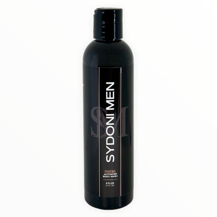Sydoni - PHOENIX ACTIVATED BODY WASH with COCONUT CHARCOAL AND WHITE LAVA Net. Wt. 8 oz. 240ml