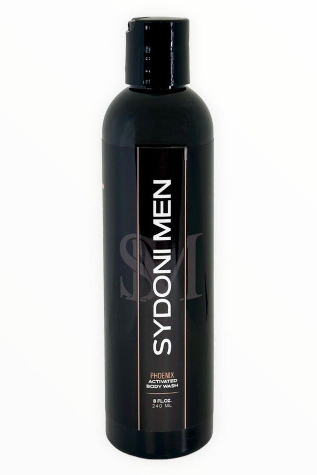 Sydoni - PHOENIX ACTIVATED BODY WASH with COCONUT CHARCOAL AND WHITE LAVA Net. Wt. 8 oz. 240ml