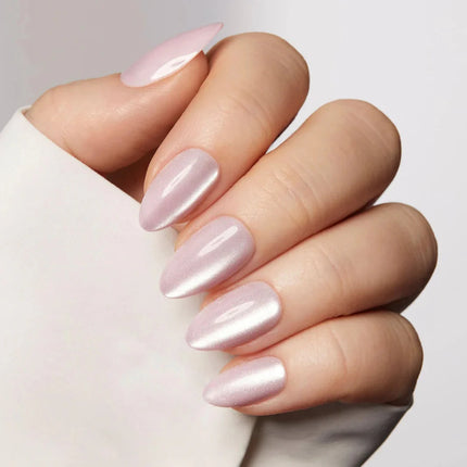 Nail Pop Studio - Aurora Cat Eye Almond Nails - Press On Nails | Long Lasting & Reusable