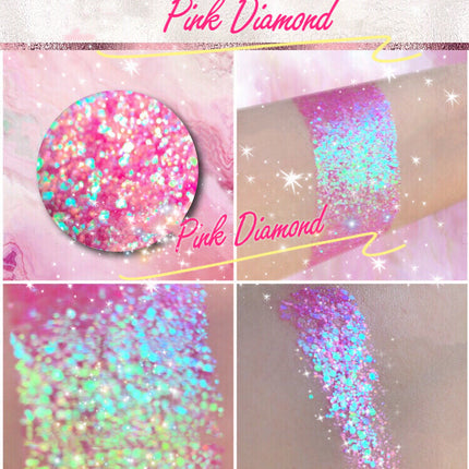 Inked Doll Cosmetics - PINK DIAMOND *LMT EDT* Summer Festival Pressed Glitter