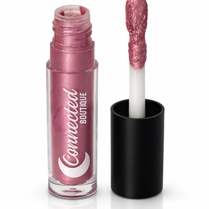Connected Boutique - Rose- Metallic Pink Bold Longwear Liquid Lipstick – Transfer‑Proof Matte