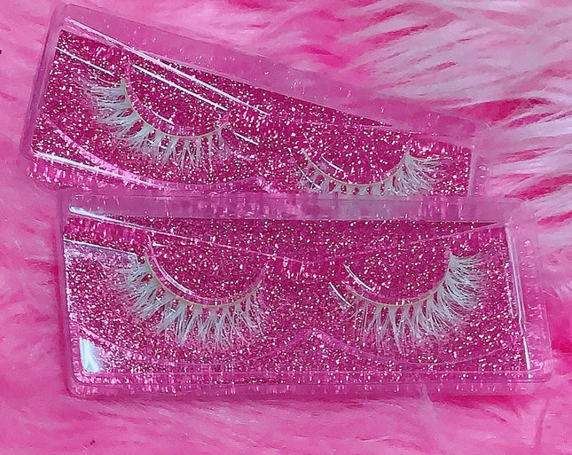 Inked Doll Cosmetics - *PORCELAIN FROST* (White) DreamDoll COLOR Lashes!